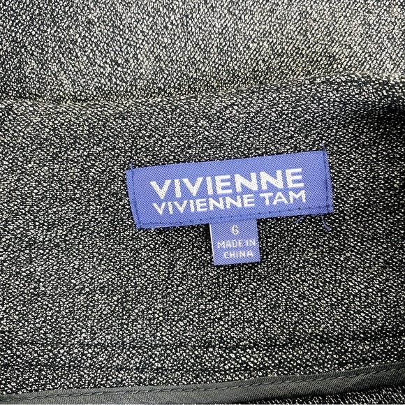 Vivienne Tam Grey Classic Pencil Skirt Size 6 - Picture 4 of 6